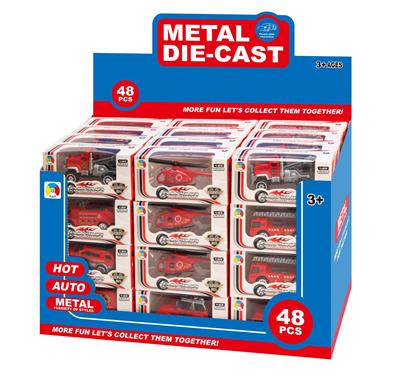 SIX FIRE ALLOY CARS AND ONE ALLOY AIRCRAFT (48PCS) - OBL879663