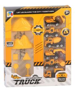 6 ALLOY ENGINEERING VEHICLES WITH MOUNTAIN ROAD SIGNS - OBL879678