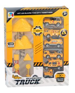 6 ALLOY ENGINEERING VEHICLES WITH MOUNTAIN ROAD SIGNS - OBL879679