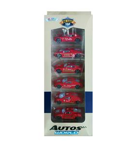6 SIMULATION FIRE ALLOY CARS - OBL879727