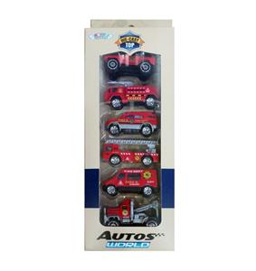 6 FIRE ALLOY CARS - OBL879731