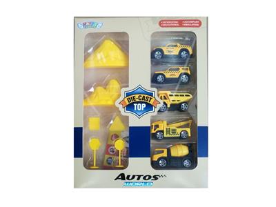 5 ALLOY ENGINEERING VEHICLES WITH MOUNTAIN ROAD SIGNS - OBL879735