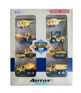 2 ALLOY AIRCRAFT WITH 6 ALLOY ENGINEERING CARS - OBL879746