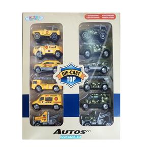 6 ALLOY ENGINEERING VEHICLES WITH 6 ALLOY MILITARY VEHICLES - OBL879749