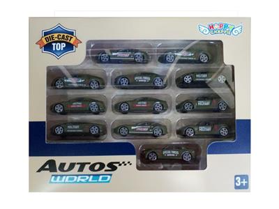 12 SIMULATION MILITARY ALLOY CARS - OBL879757