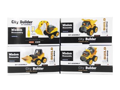 DIY DISASSEMBLED ENGINEERING VEHICLE (12PCS) - OBL879997