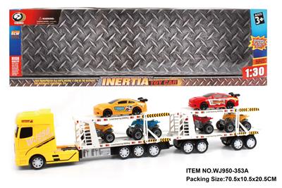 INERTIA CARS TOW 4 BEACH BIKES AND 2 RACING CARS - OBL880439