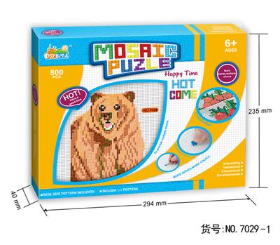 BEAR MOSAIC - OBL880645