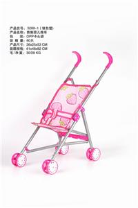 铁制婴儿推车银色 - OBL881005
