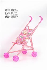 铁制婴儿推车梅红 - OBL881006
