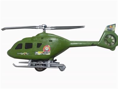 MILITARY COLOR PULL LINE HELICOPTER - OBL881328