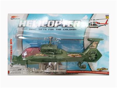MILITARY GREEN PULL LINE HELICOPTER - OBL881334