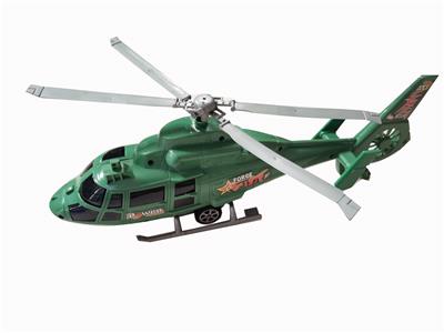 MILITARY GREEN PULL LINE HELICOPTER - OBL881341