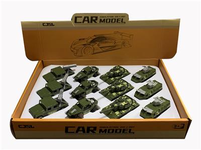 SLIDING ALLOY MILITARY VEHICLE (4 MODELS) - OBL881407