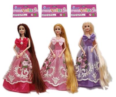 THE NEW HIGH-END 11.5-INCH SOLID LONG-HAIRED JOINT PRINCESS DRESS BARBIE - OBL881510