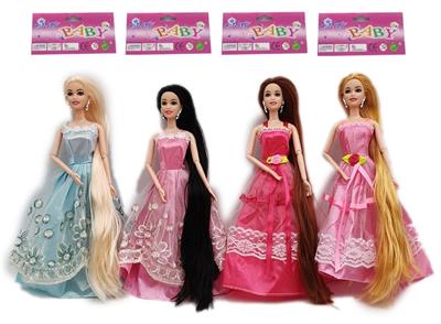THE NEW HIGH-END 11.5-INCH SOLID LONG-HAIRED JOINT PRINCESS DRESS BARBIE - OBL881512