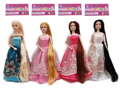 THE NEW HIGH-END 11.5-INCH SOLID LONG-HAIRED JOINT PRINCESS DRESS BARBIE - OBL881514