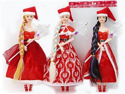 THE NEW CHRISTMAS 11.5-INCH SOLID LONG-HAIRED JOINT PRINCESS DRESS BARDOT - OBL881519