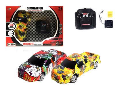 4通涂鸦皮卡遥控车 - OBL881601