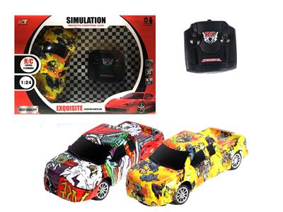 4通涂鸦皮卡遥控车 - OBL881602