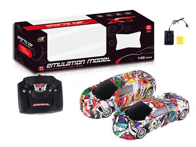 4通遥控涂鸦布加迪赛车 - OBL881667