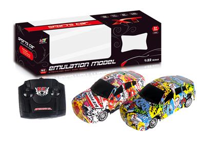 4-WAY REMOTE CONTROL GRAFFITI BMW RACING CAR - OBL881672