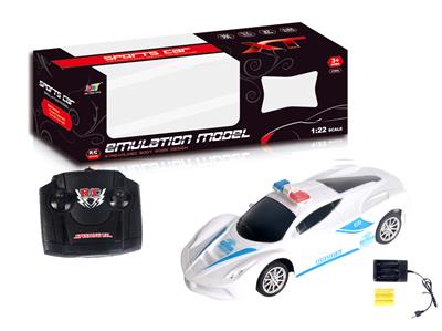 4-WAY REMOTE CONTROL GRAFFITI FERRARI POLICE CAR - OBL881679