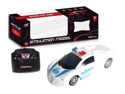 4-WAY REMOTE CONTROL GRAFFITI BUGATTI POLICE CAR - OBL881680