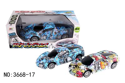 4-WAY REMOTE CONTROL GRAFFITI FERRARI RACING CAR - OBL881726