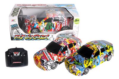 4-WAY REMOTE CONTROL GRAFFITI BMW RACING CAR - OBL881733