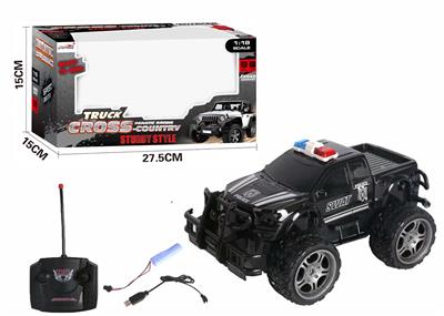 4-WAY PICKUP REMOTE CONTROL OFF-ROAD POLICE CAR - OBL881775