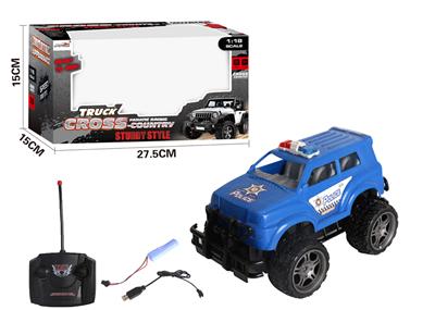 4-WAY JEEP REMOTE CONTROL OFF-ROAD POLICE VEHICLE - OBL881794