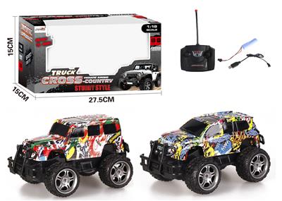 4-WAY GRAFFITI REMOTE CONTROL OFF ROAD VEHICLE - OBL881796