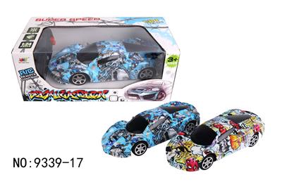 2-WAY REMOTE CONTROL GRAFFITI FERRARI RACING CAR - OBL881808