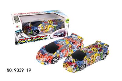 2 PASS REMOTE CONTROL GRAFFITI LAMBORGHINI RACING - OBL881810