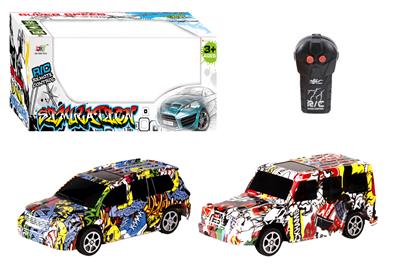 2 PASS GRAFFITI REMOTE CONTROL CAR - OBL881813