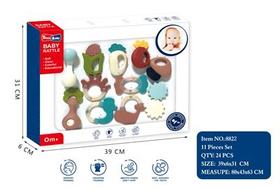 欧美色婴儿摇铃（11件套） - OBL882016