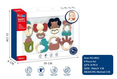 欧美色婴儿摇铃（8件套） - OBL882020