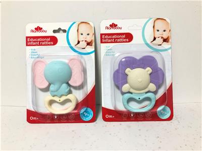 素色吸板摇铃（两款混装） - OBL882021