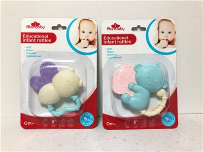 素色吸板摇铃（两款混装） - OBL882022