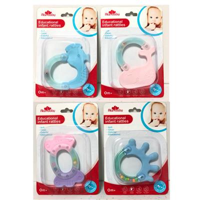 素色吸板摇铃（四款混装） - OBL882023