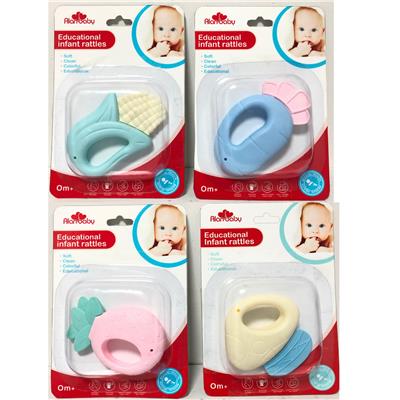 素色吸板摇铃（四款混装） - OBL882025