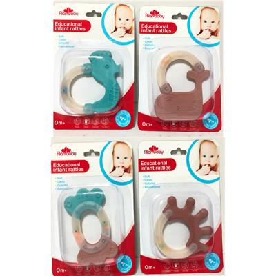 欧美色吸板摇铃（四款混装） - OBL882027