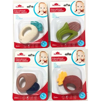 欧美色吸板摇铃（四款混装） - OBL882028