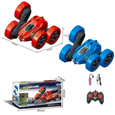 STUNT ARM TWISTING CAR (WITH LIGHT BUT WITHOUT MUSIC) MIXED RED AND BLUE - OBL882202