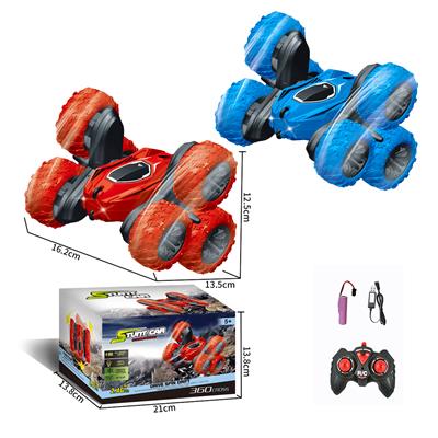 STUNT TWIST ARM SIX WHEELED VEHICLE (WITH LIGHT BUT WITHOUT MUSIC) MIXED RED AND BLUE - OBL882204