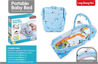 CRIB IN BED FULL SURROUND EXTENDED VERSION AND PENDANT WITH LIGHTING MUSIC - OBL882228