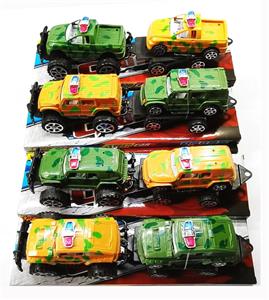 SOLID-COLOR INERTIAL OFF-ROAD CAMOUFLAGE POLICE CAR WITH DRAG BACK FORCE CAMOUFLAGE POLICE CAR - OBL883217