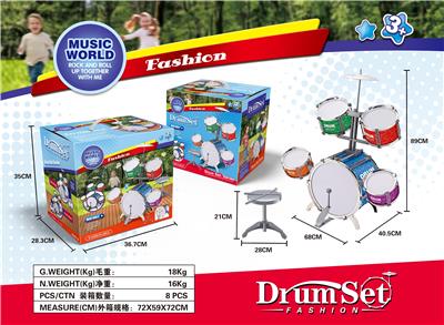 Electroplating colorful jazz drum 5 drum set - OBL883227