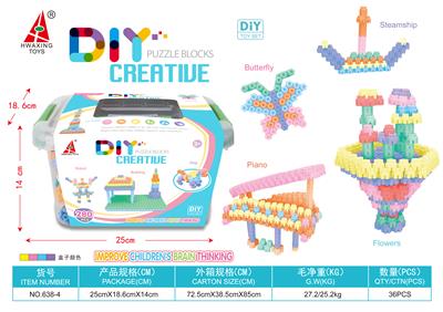 Hexagonal puzzle building block - OBL883562